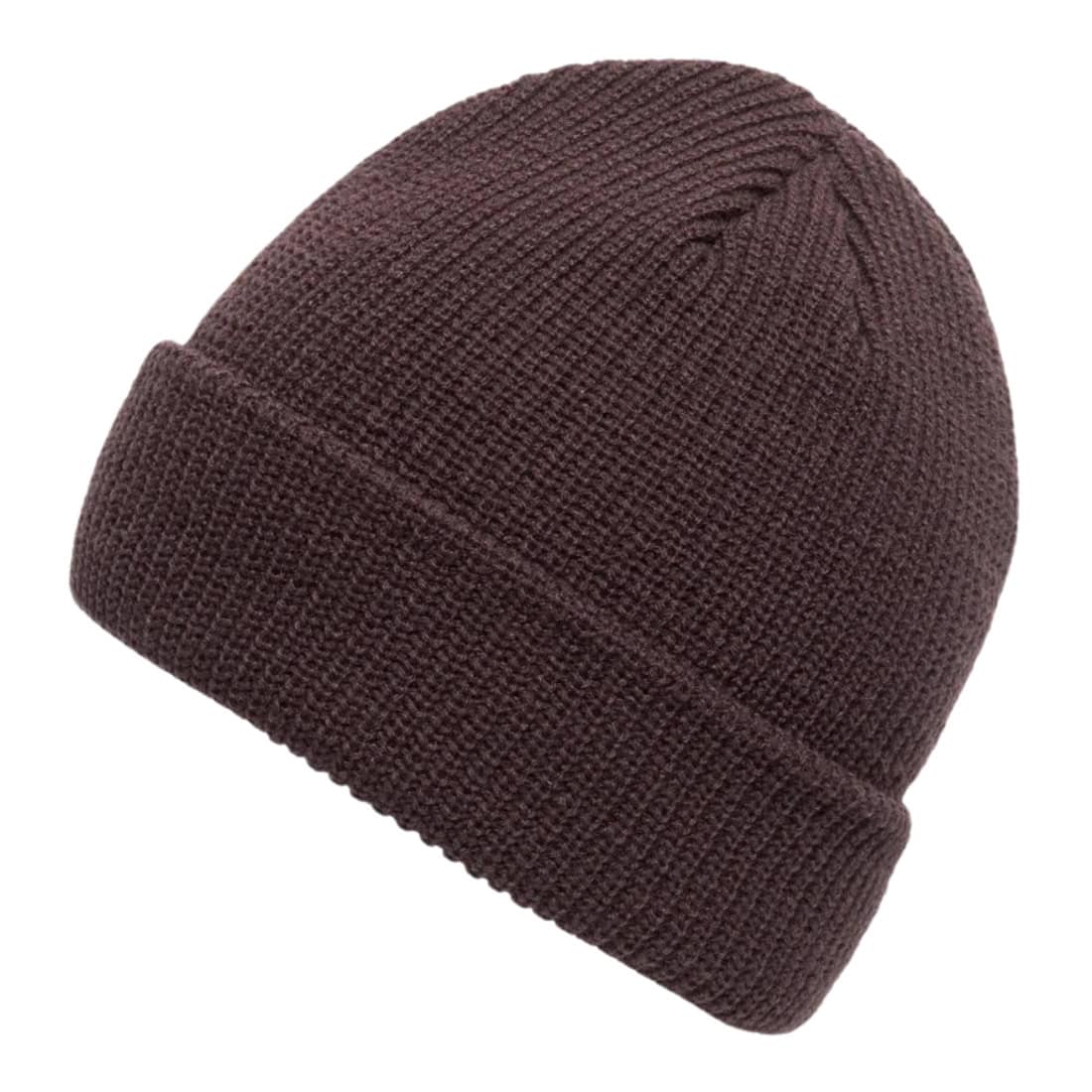 Volcom Full Stone Beanie - Raisin - Fold Beanie by Volcom