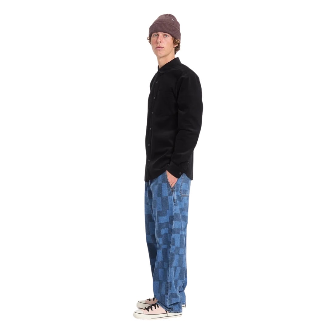 Volcom Full Stone Beanie - Raisin - Fold Beanie by Volcom