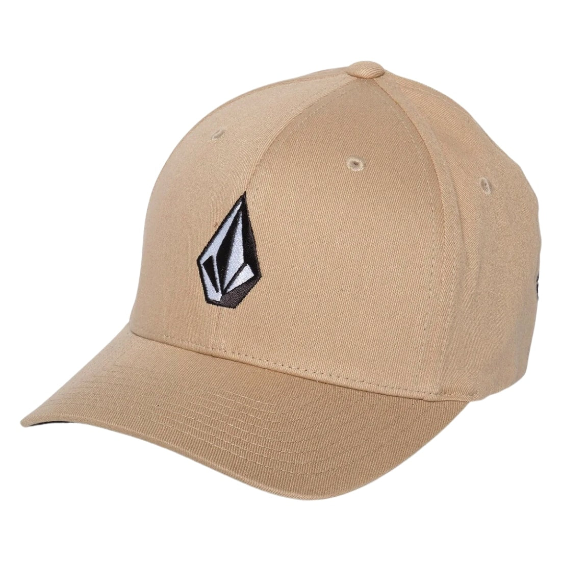 Volcom Full Stone Flexfit Cap Hat - Khaki - Baseball Cap by Volcom