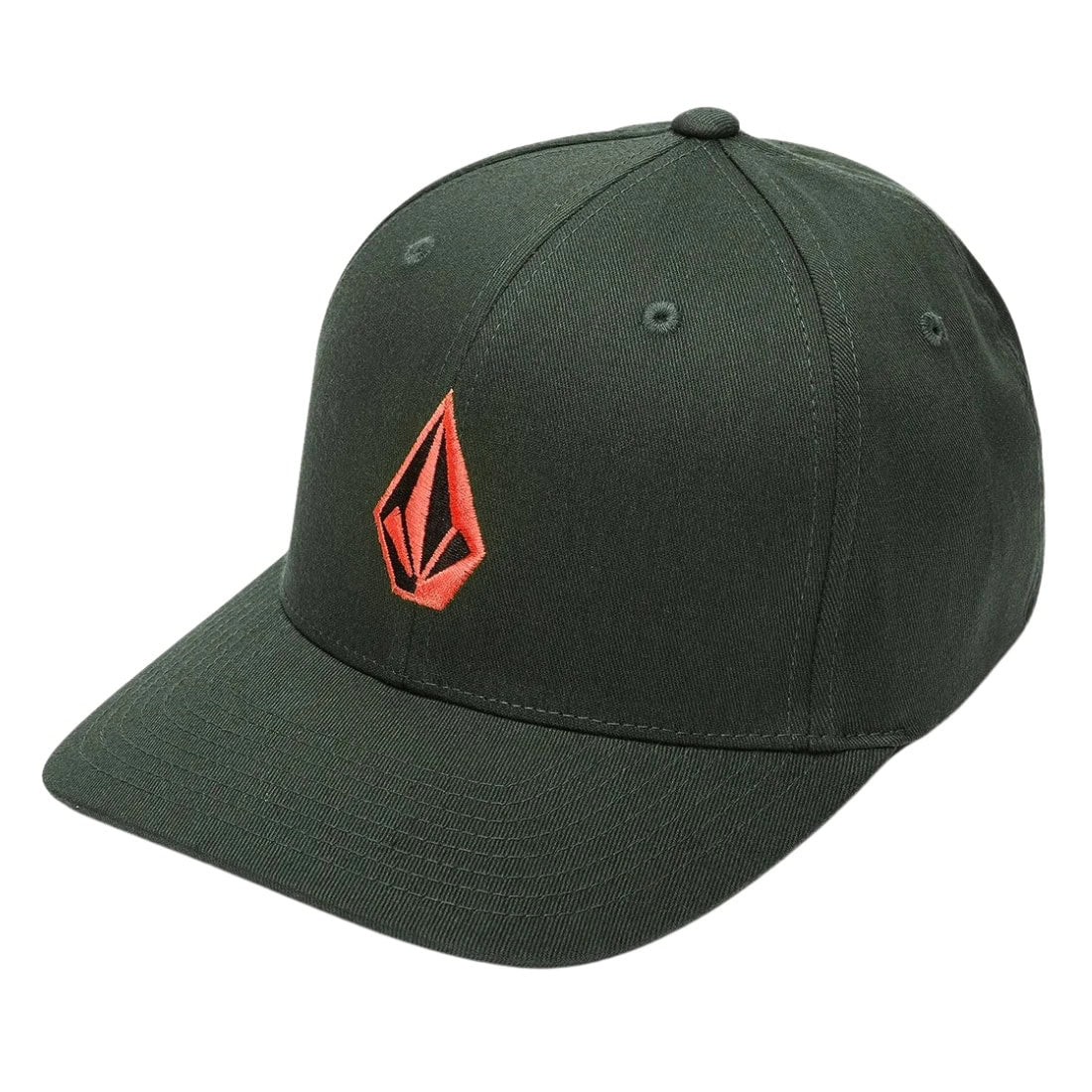 Volcom Full Stone Flexfit Hat - Dark Forest - Baseball Cap by Volcom