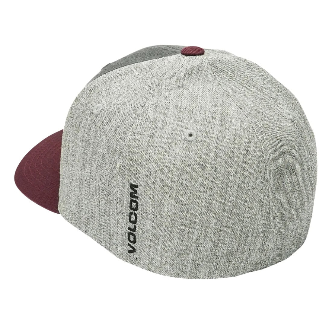 Volcom Full Stone Heather HTHR Flexfit Cap - Merlot - Baseball Cap by Volcom