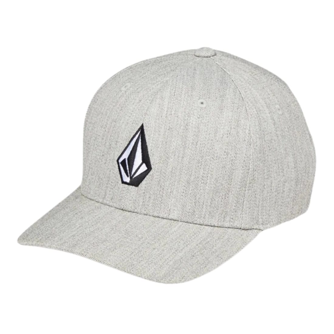 Volcom Full Stone HTHR Flexfit Hat - Grey Vintage - Baseball Cap by Volcom