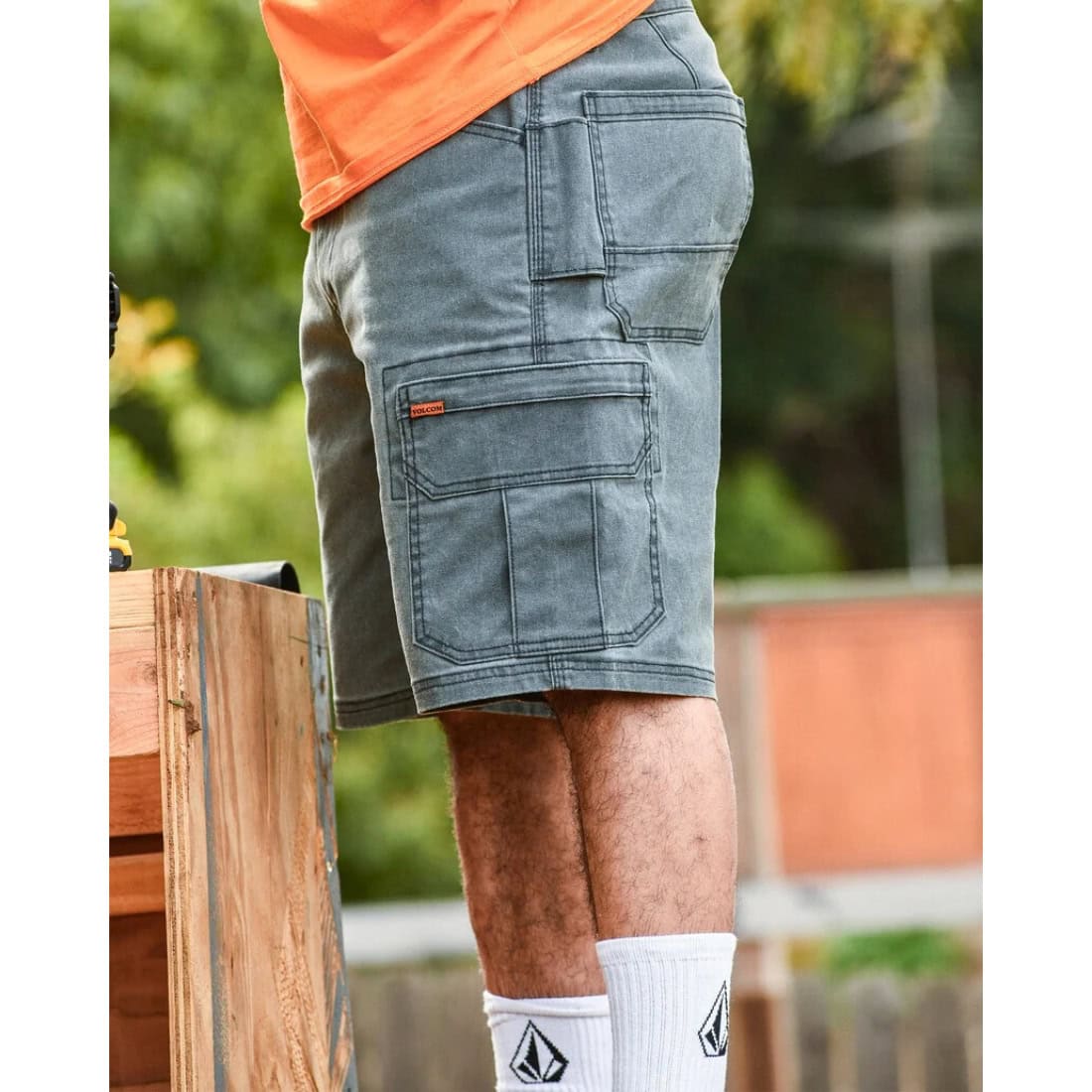 Volcom Gage 21&quot; Work Short - Stealth - Mens Cargo Shorts by Volcom