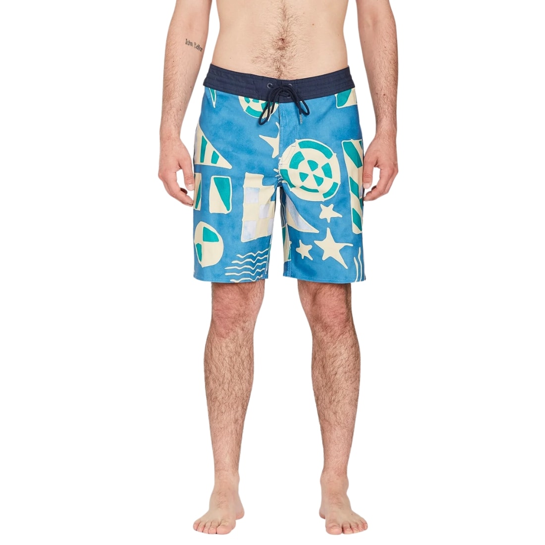 Volcom Geo Stoney 19" Boardshorts - Aged Indigo - Mens Boardshorts by Volcom
