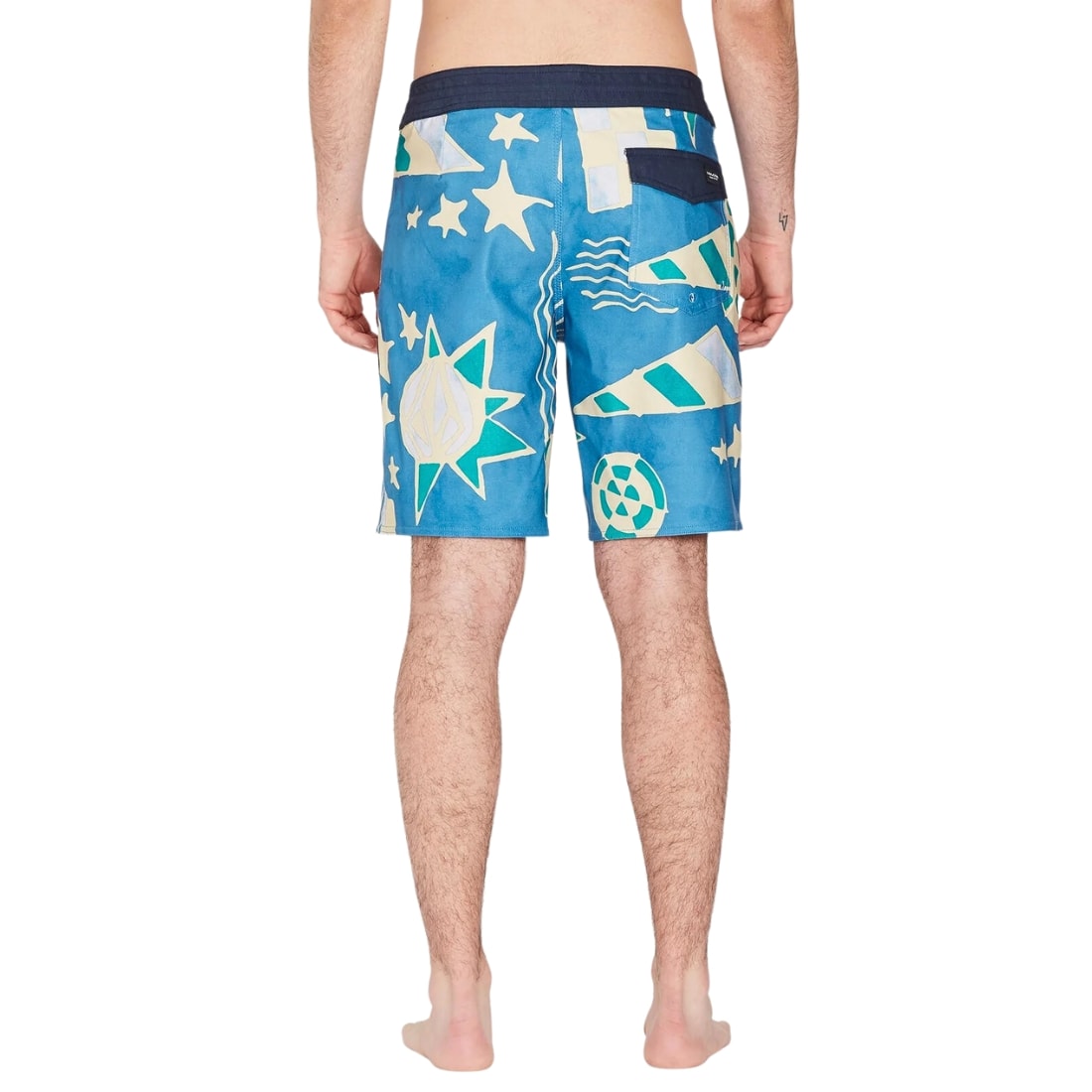 Volcom Geo Stoney 19" Boardshorts - Aged Indigo - Mens Boardshorts by Volcom