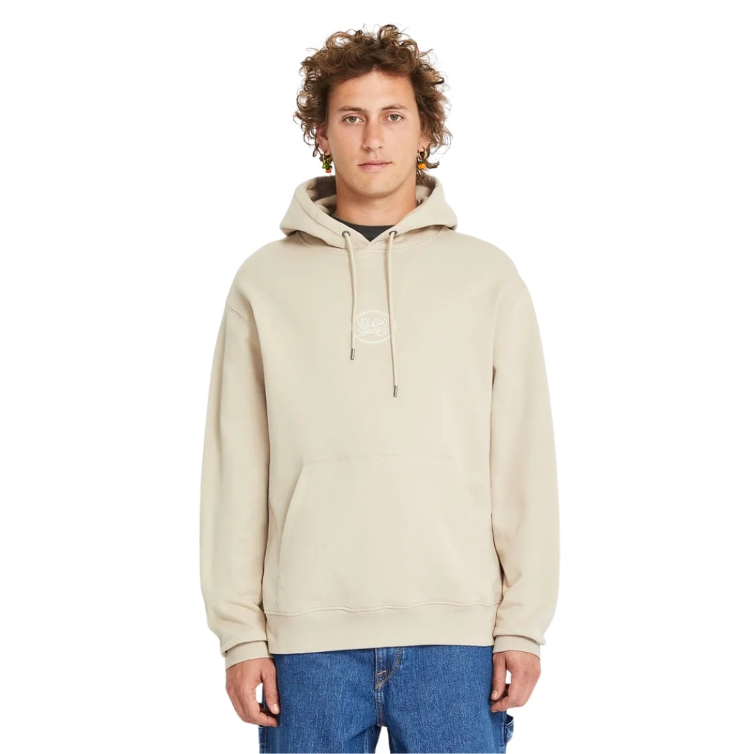 Volcom Handerry Pullover Hood - Light Khaki - Mens Pullover Hoodie by Volcom