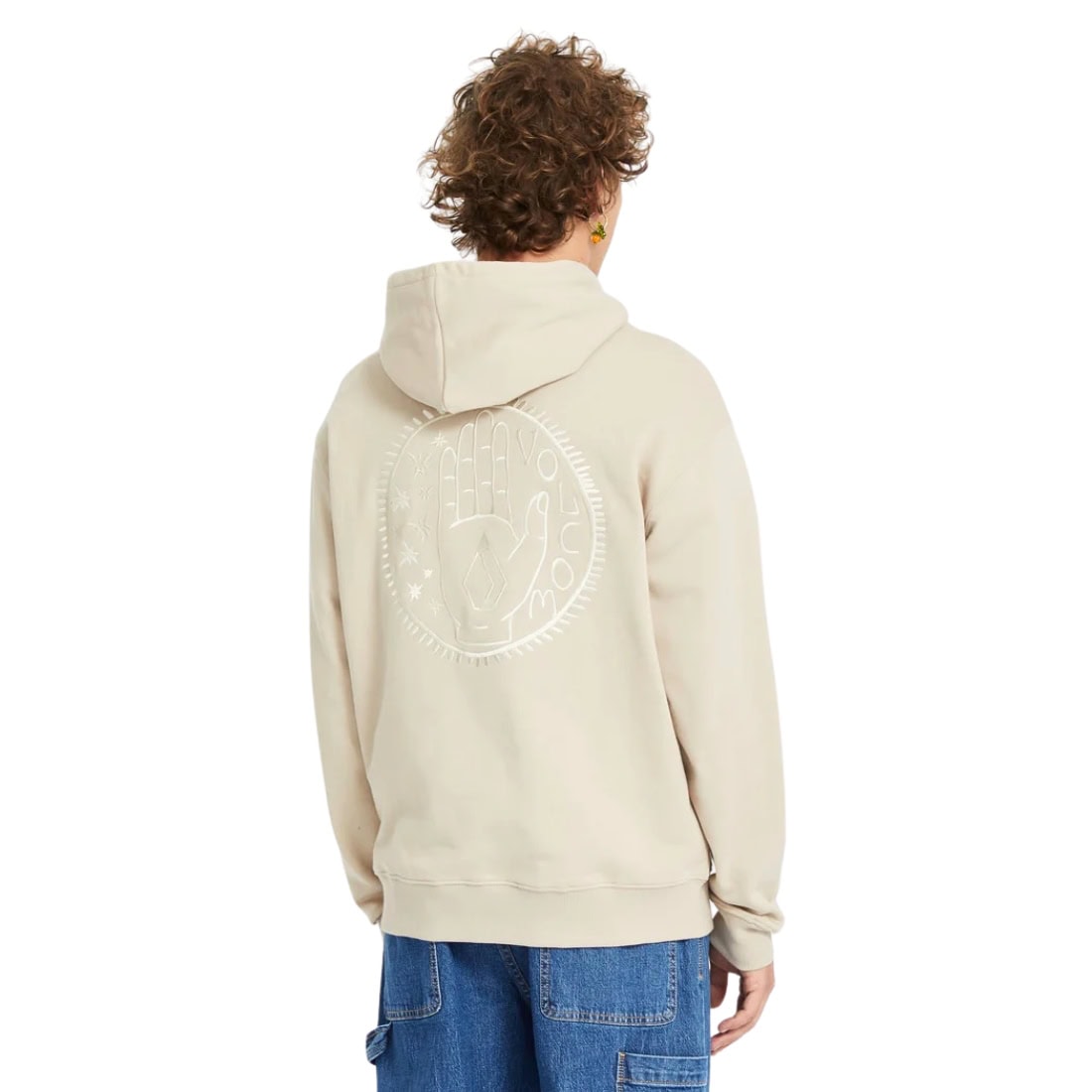 Volcom Handerry Pullover Hood - Light Khaki - Mens Pullover Hoodie by Volcom