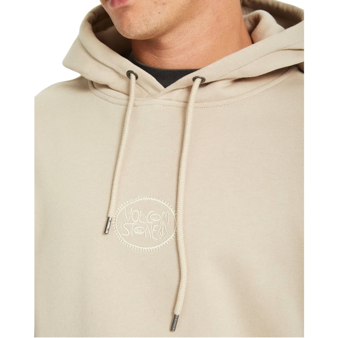 Volcom Handerry Pullover Hood - Light Khaki - Mens Pullover Hoodie by Volcom