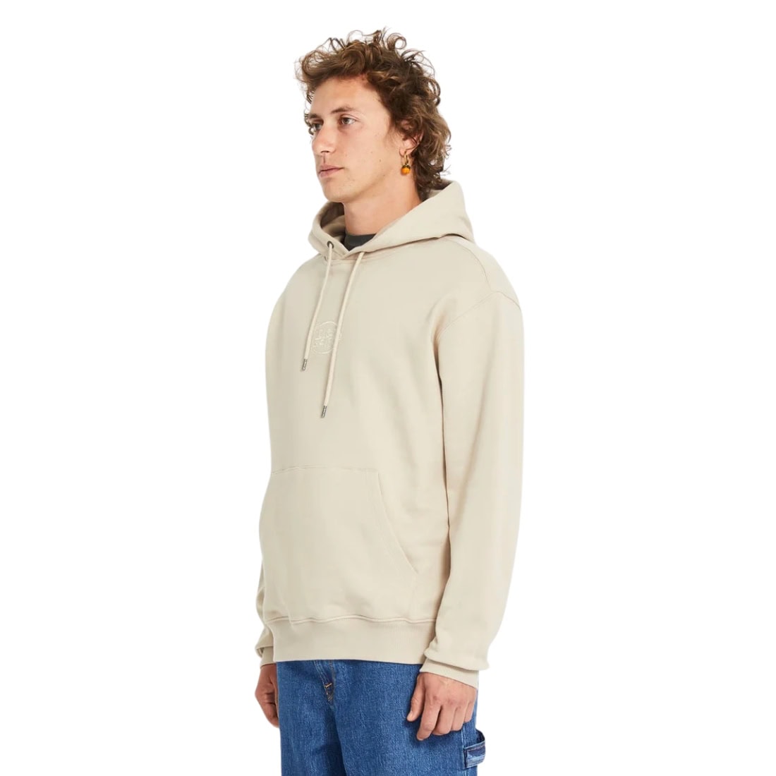 Volcom Handerry Pullover Hood - Light Khaki - Mens Pullover Hoodie by Volcom