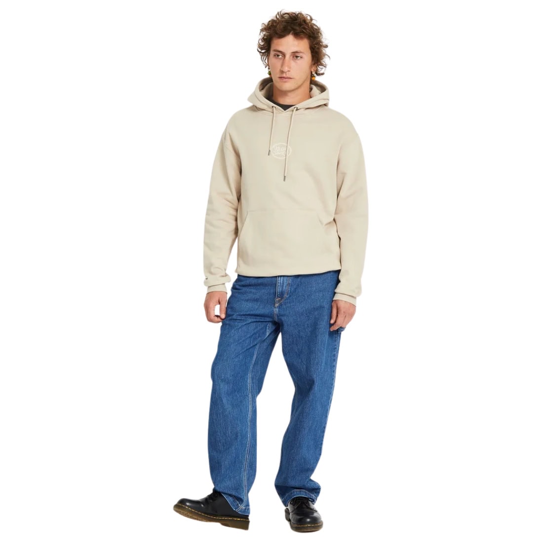 Volcom Handerry Pullover Hood - Light Khaki - Mens Pullover Hoodie by Volcom