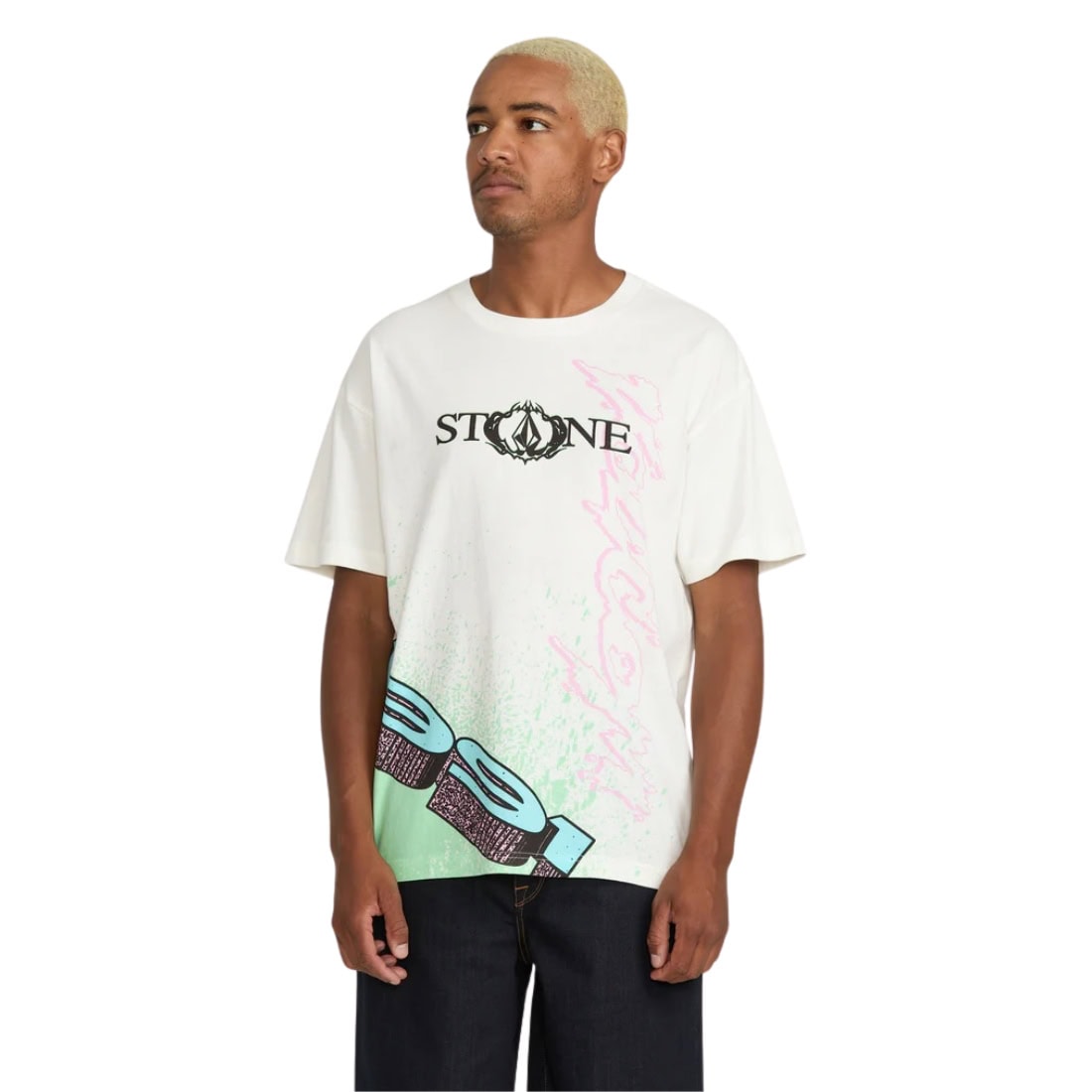Volcom Heavy Tubes T-Shirt - Off White - Mens Graphic T-Shirt by Volcom