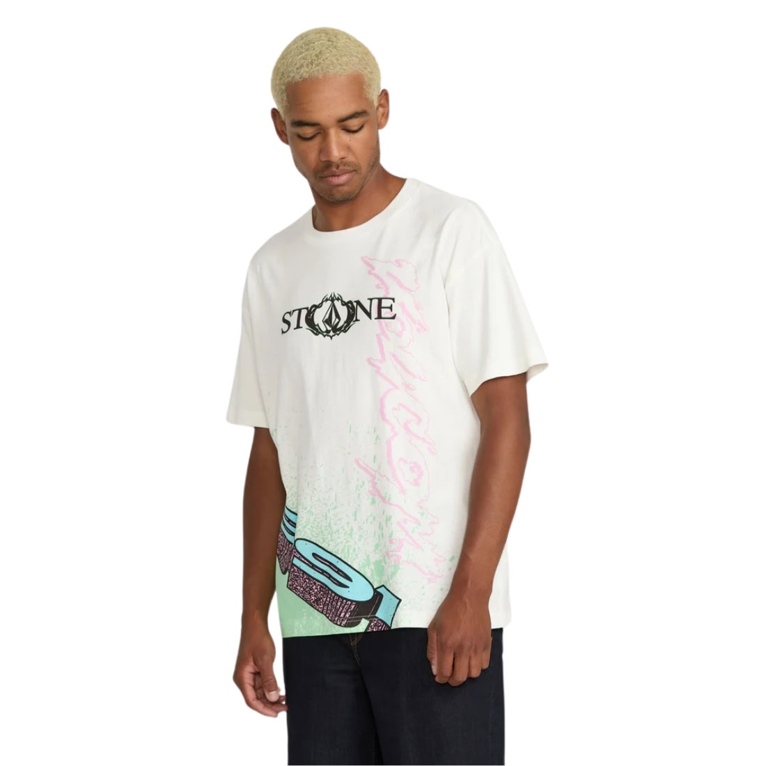 Volcom Heavy Tubes T-Shirt - Off White - Mens Graphic T-Shirt by Volcom