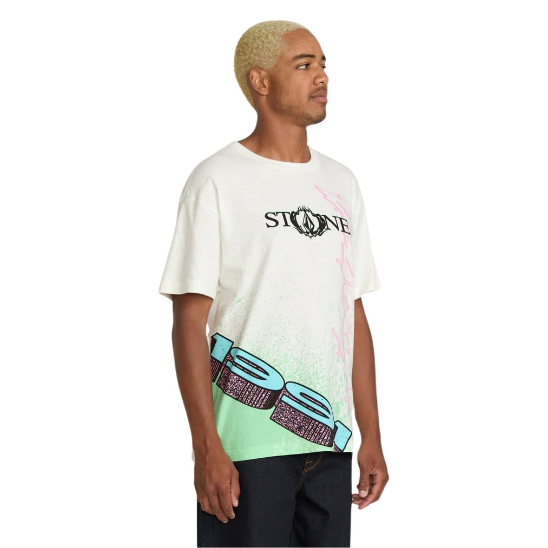 Volcom Heavy Tubes T-Shirt - Off White - Mens Graphic T-Shirt by Volcom