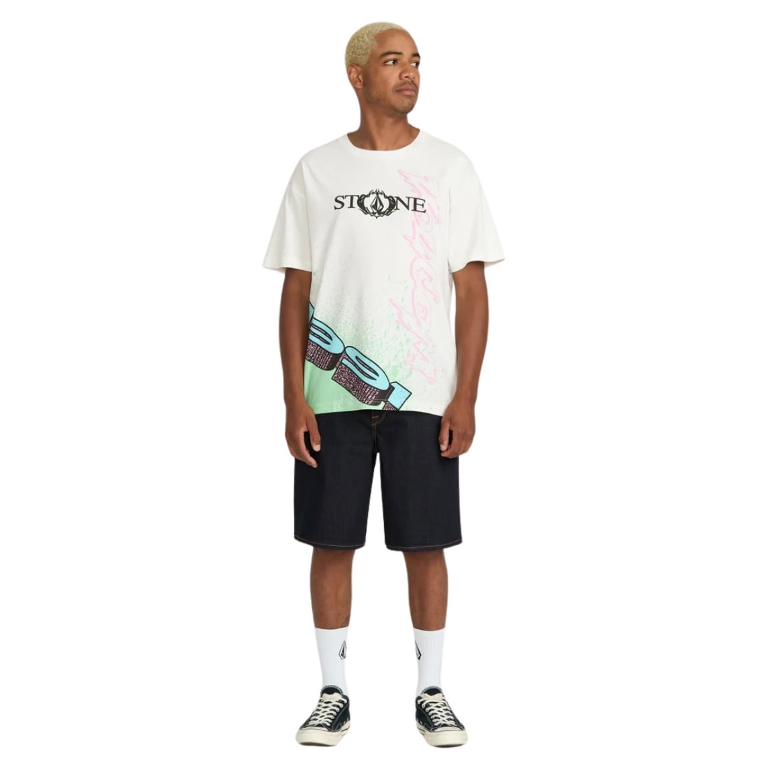 Volcom Heavy Tubes T-Shirt - Off White - Mens Graphic T-Shirt by Volcom