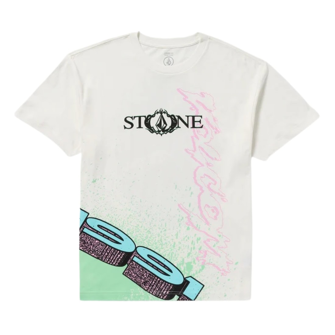 Volcom Heavy Tubes T-Shirt - Off White - Mens Graphic T-Shirt by Volcom