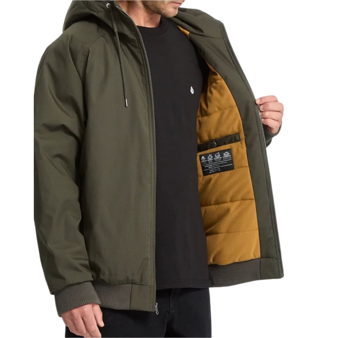 Volcom Hernan 10K Jacket - Rinsed Black - Mens Insulated Jacket by Volcom