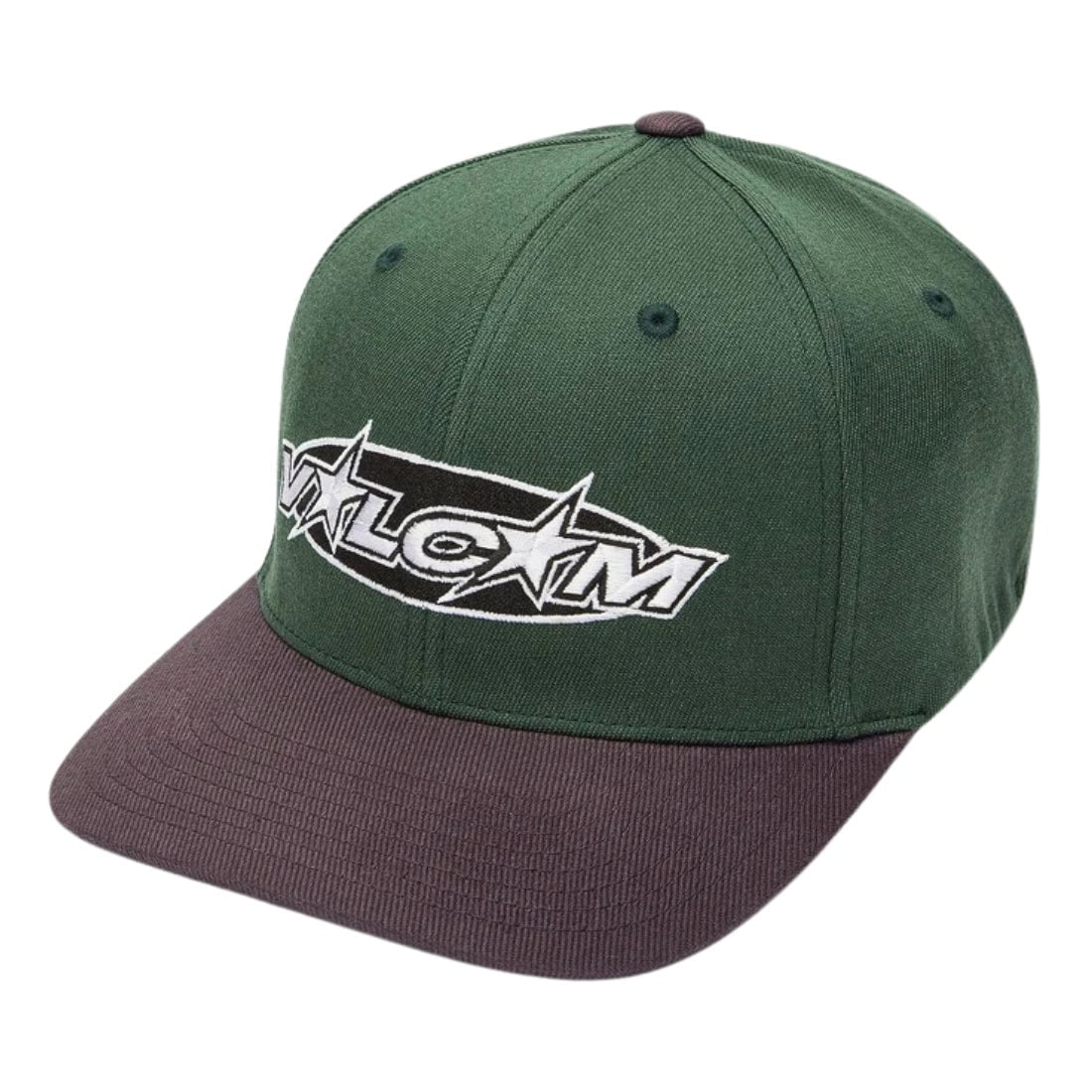 Volcom Hot Tune Flexfit Cap - Dark Forest - Baseball Cap by Volcom L/XL (large/extra large)