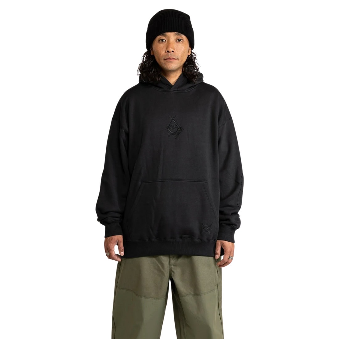 Volcom Iguchi Hood - Black - Mens Pullover Hoodie by Volcom