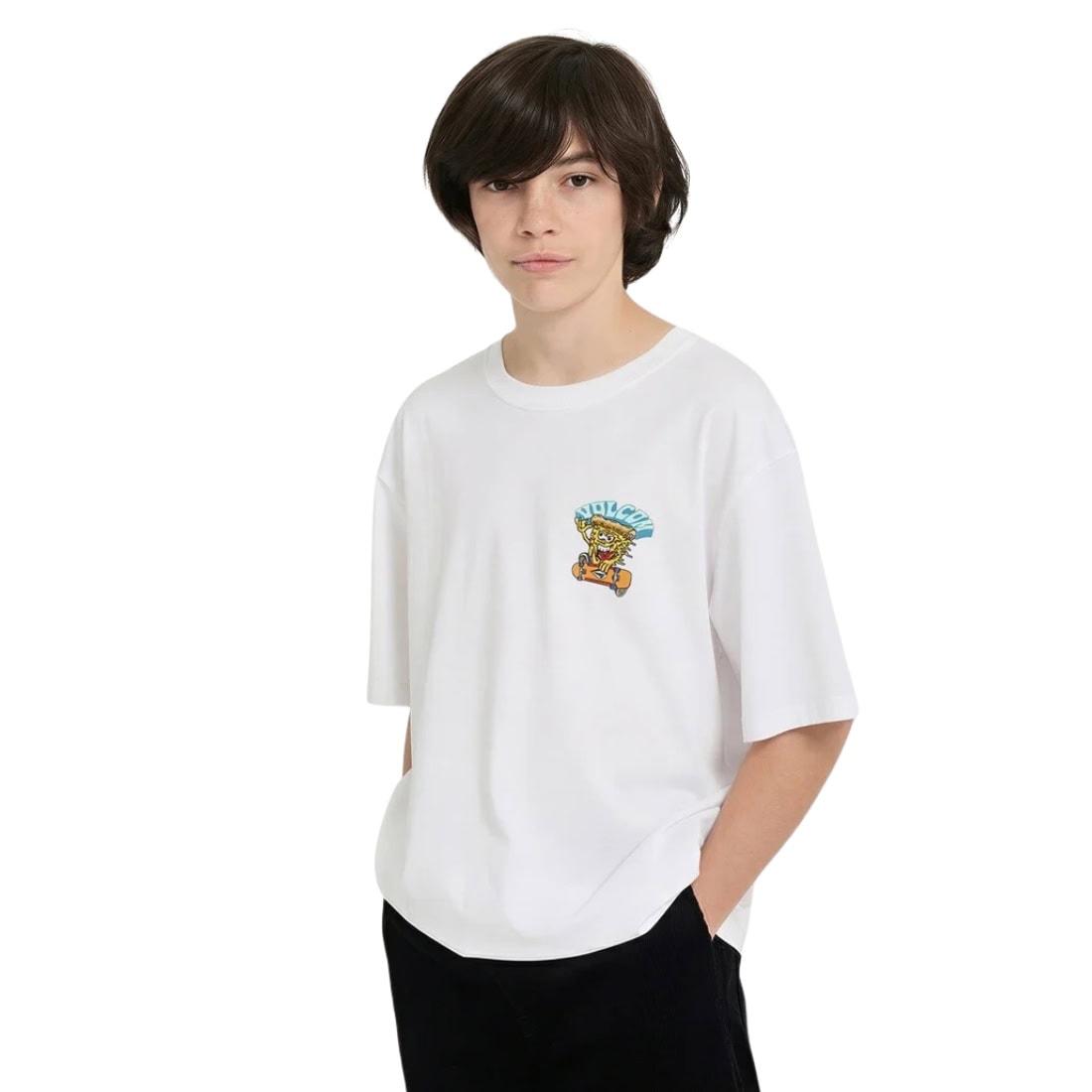 Volcom Kids Breazz Boys T-Shirt - White - Boys Skate Brand T-Shirt by Volcom