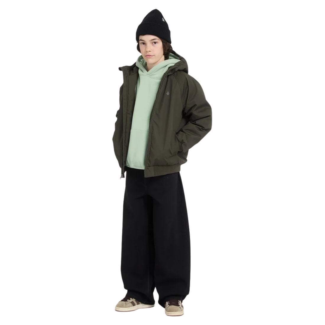 Volcom Kids Chillow Boys Denim - Black - Boys Relaxed/Loose Denim Jeans by Volcom