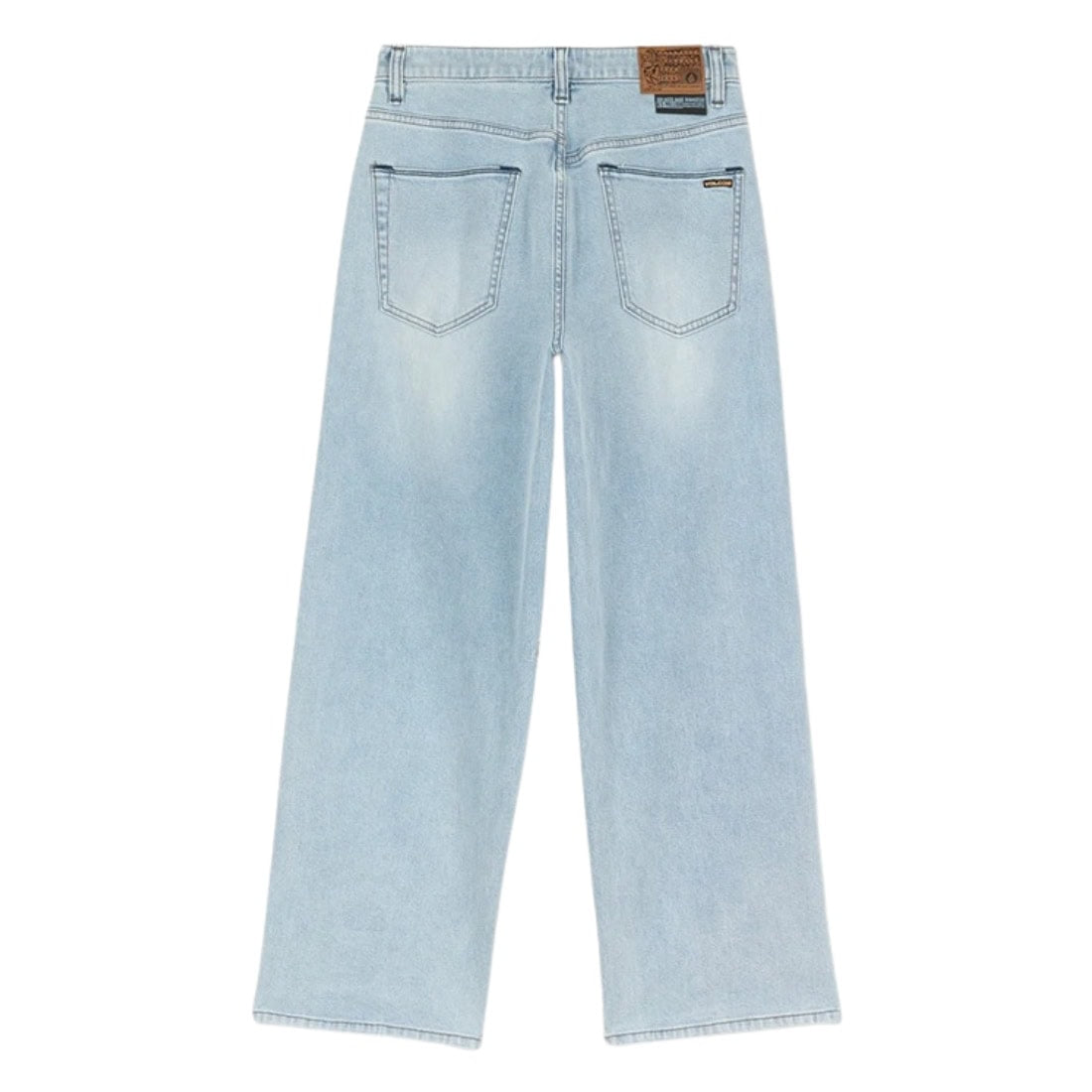 Volcom Kids Chillow Denim - Desert Dirt Indigo - Boys Relaxed/Loose Denim Jeans by Volcom