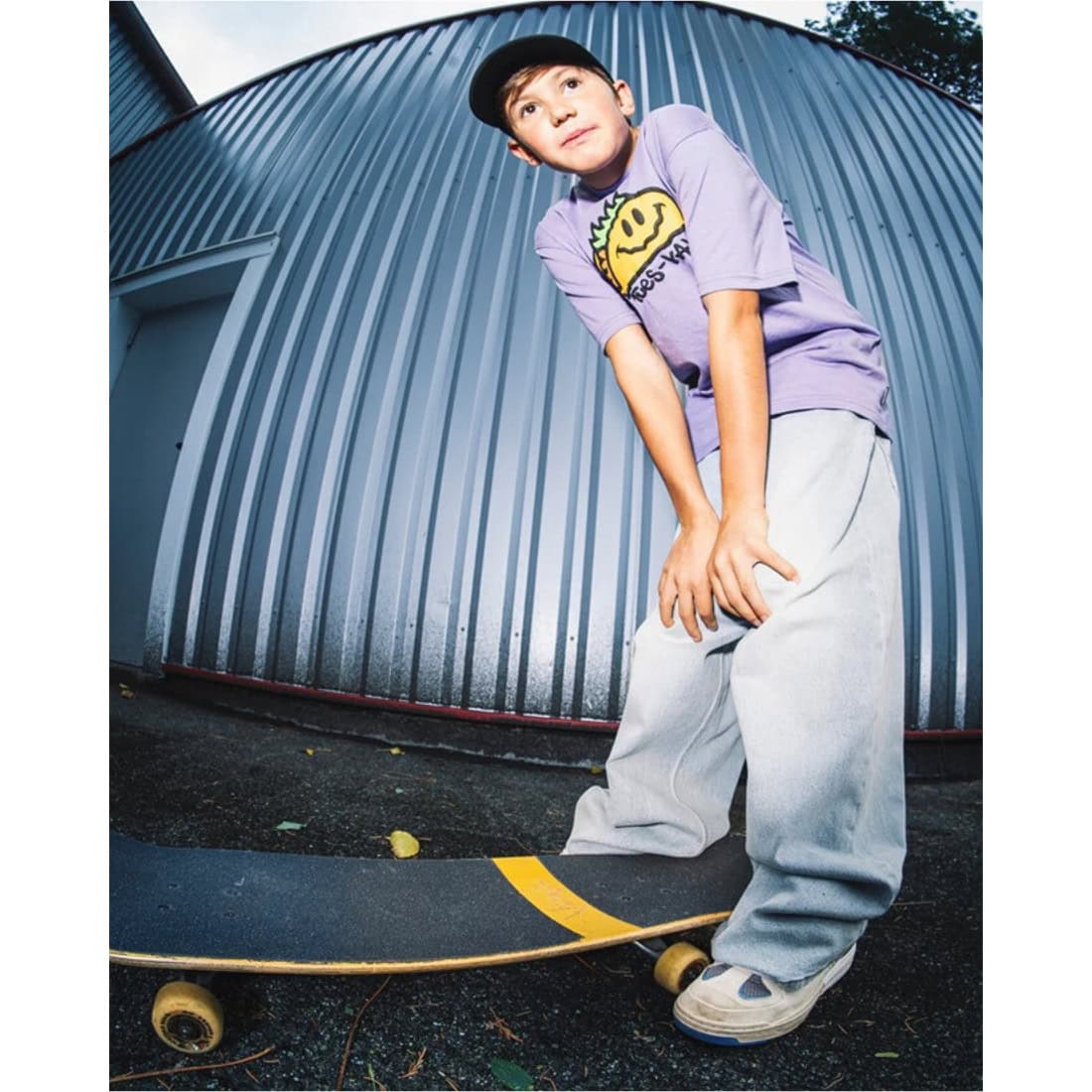 Volcom Kids Chillow Denim - Desert Dirt Indigo - Boys Relaxed/Loose Denim Jeans by Volcom