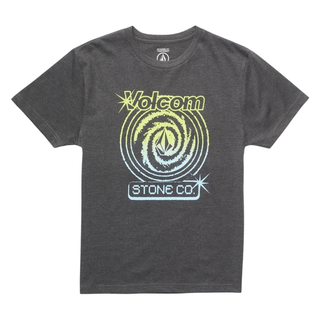 Volcom Kids Deep Trance Boys T-Shirt - Charcoal Heather - Boys Skate Brand T-Shirt by Volcom