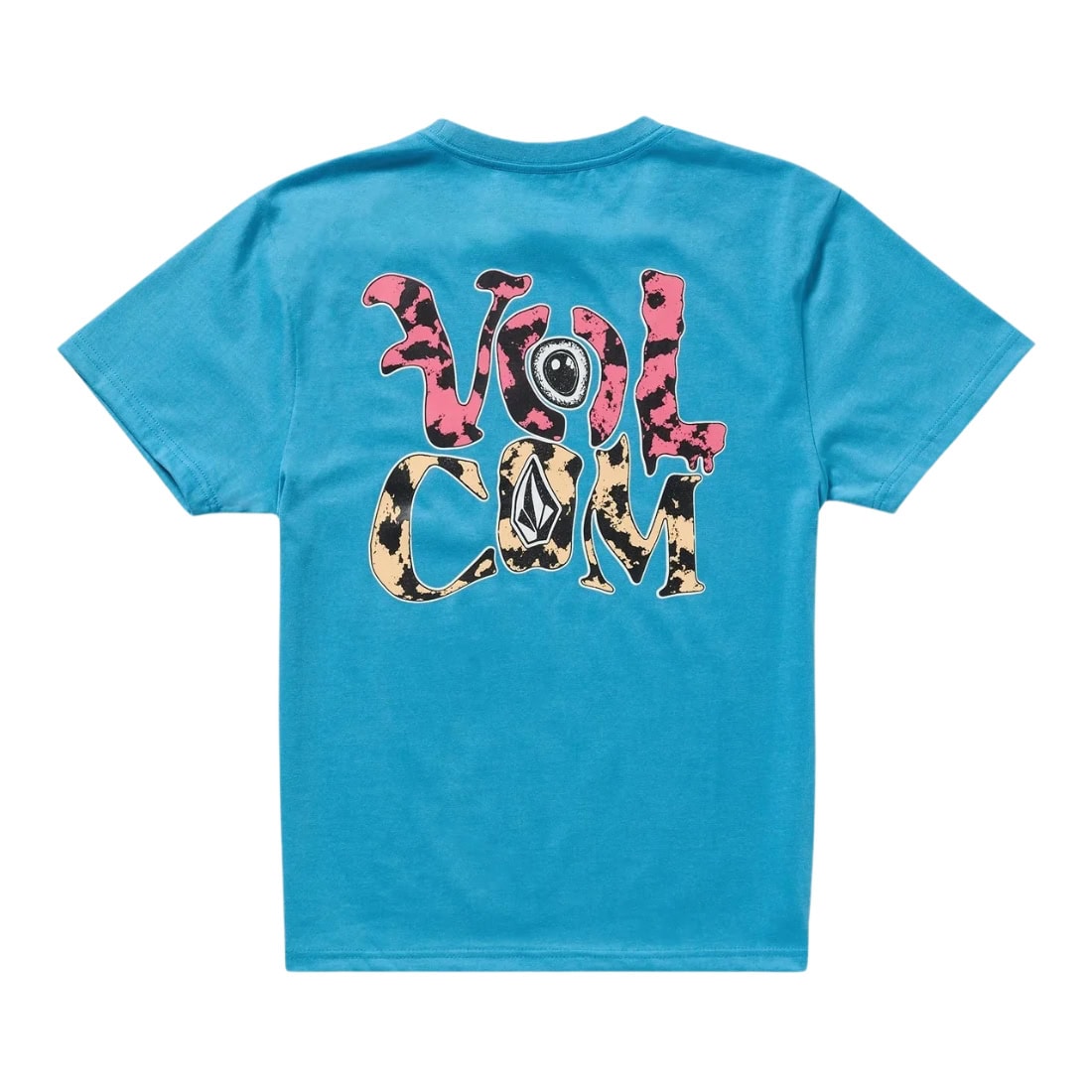 Volcom Kids Eye Warp Boys T-Shirt - Blue Turquoise - Boys Skate Brand T-Shirt by Volcom