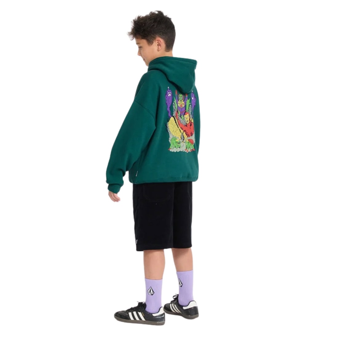 Volcom Kids FA Ben Sanaire Hoodie - Rifle Green - Boys Pullover Hoodie by Volcom