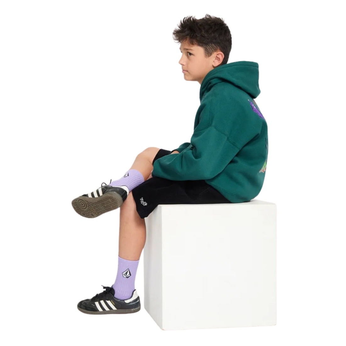 Volcom Kids FA Ben Sanaire Hoodie - Rifle Green - Boys Pullover Hoodie by Volcom