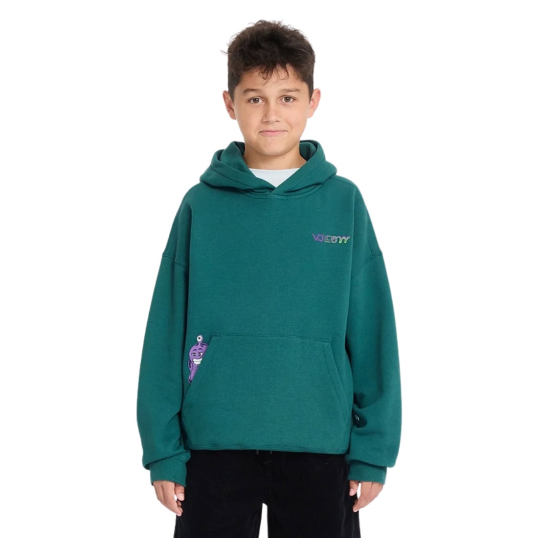Volcom Kids FA Ben Sanaire Hoodie - Rifle Green - Boys Pullover Hoodie by Volcom
