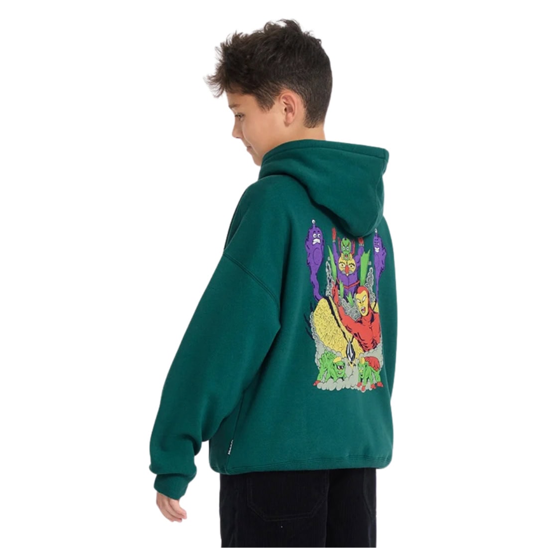Volcom Kids FA Ben Sanaire Hoodie - Rifle Green - Boys Pullover Hoodie by Volcom