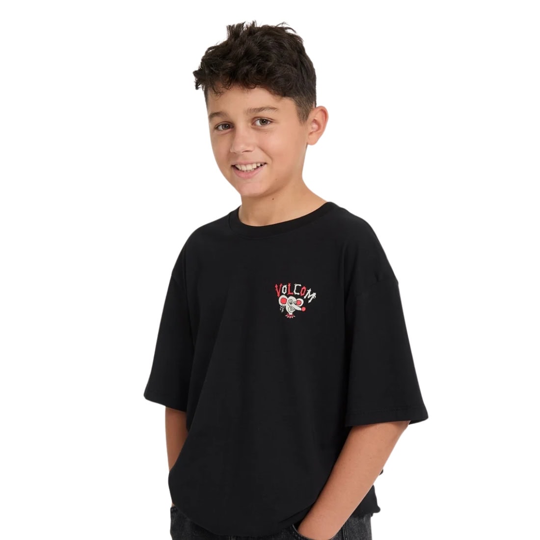 Volcom Kids FA Ozzy 2 Boys T-Shirt - Black - Boys Skate Brand T-Shirt by Volcom
