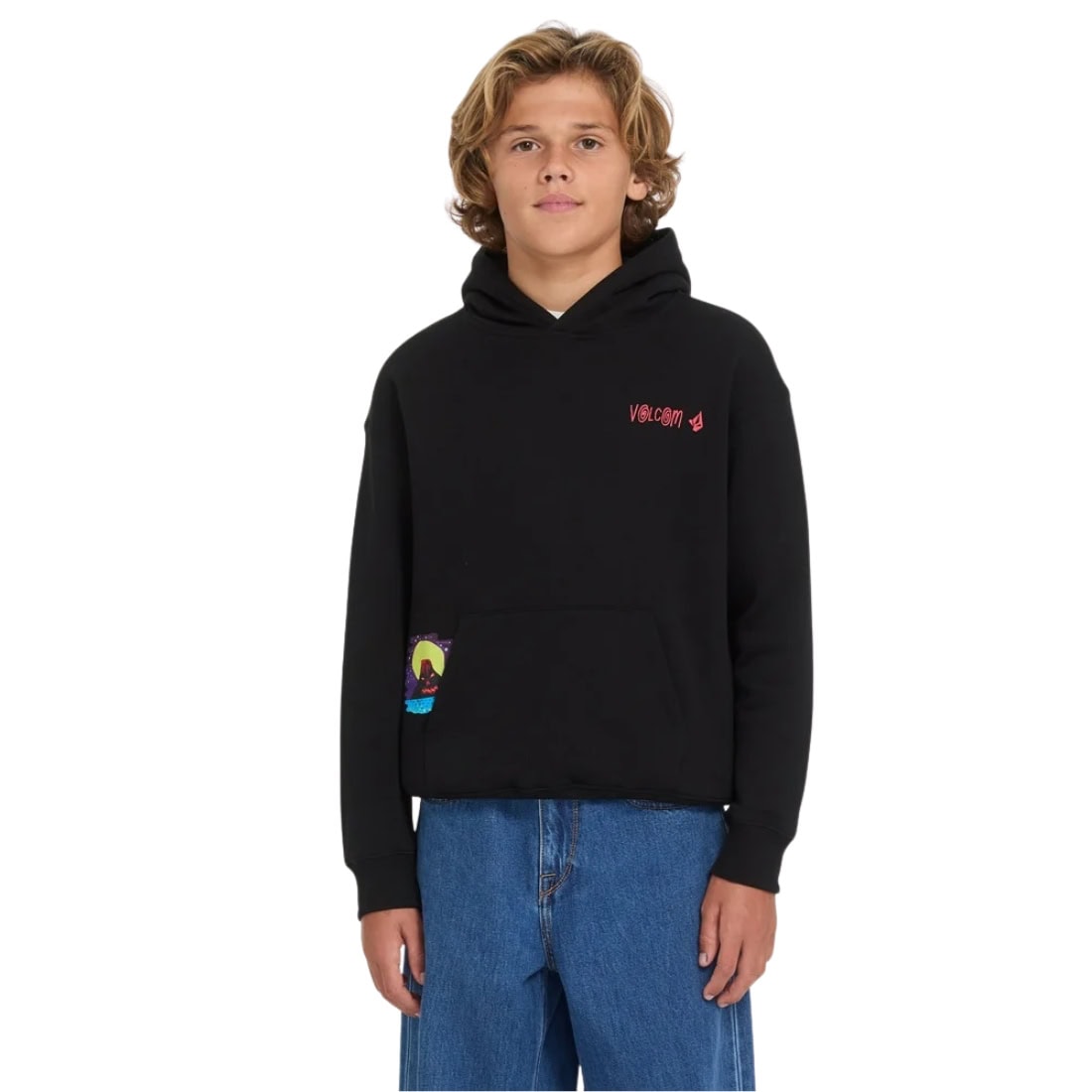 Volcom Kids FA Ozzy Boys Pullover Hood - Black - Boys Pullover Hoodie by Volcom