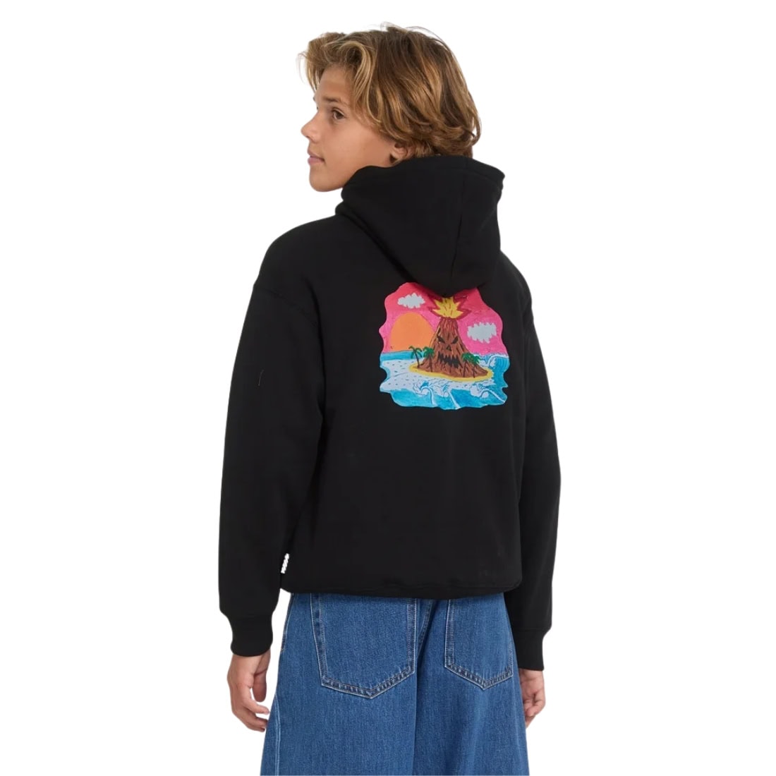 Volcom Kids FA Ozzy Boys Pullover Hood - Black - Boys Pullover Hoodie by Volcom