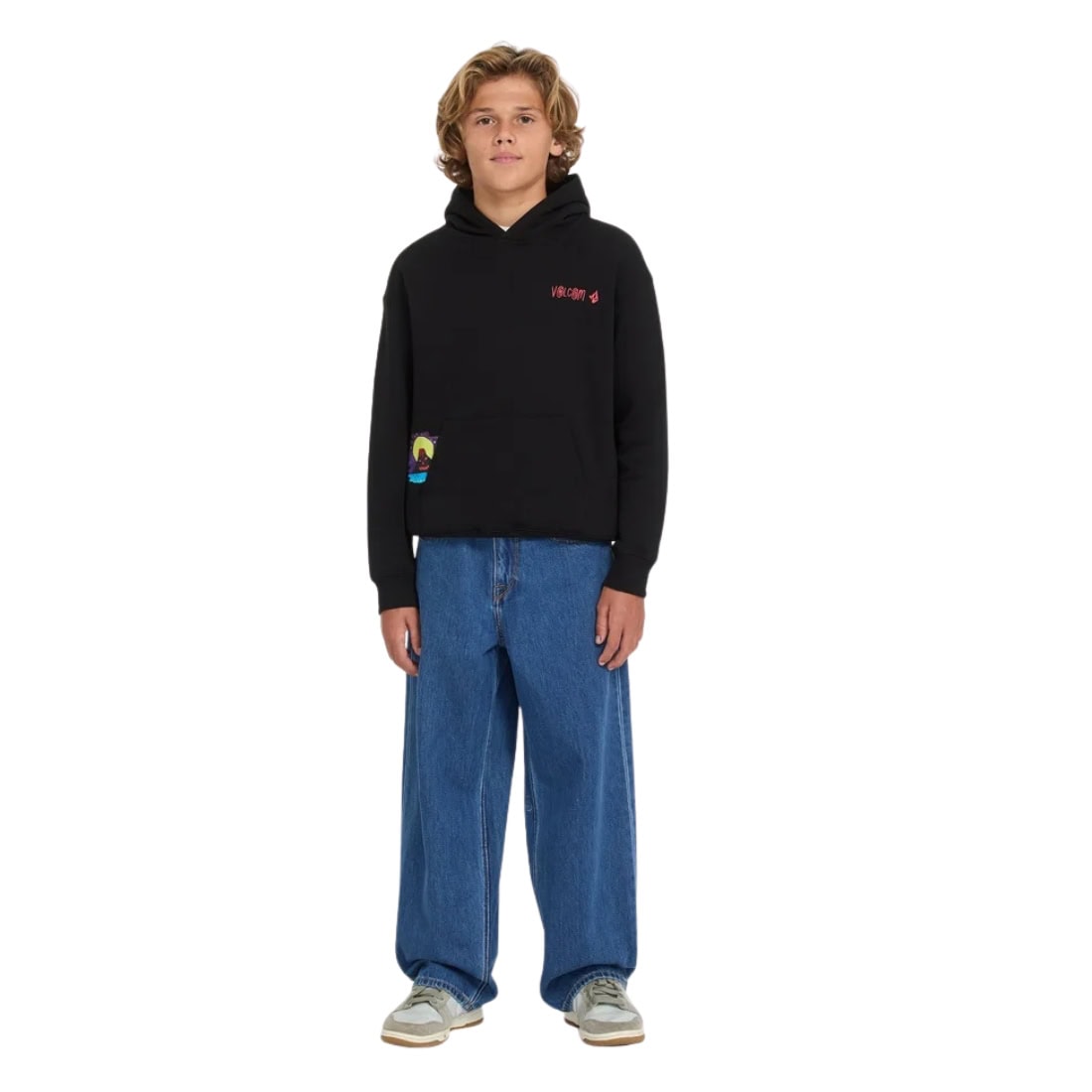 Volcom Kids FA Ozzy Boys Pullover Hood - Black - Boys Pullover Hoodie by Volcom