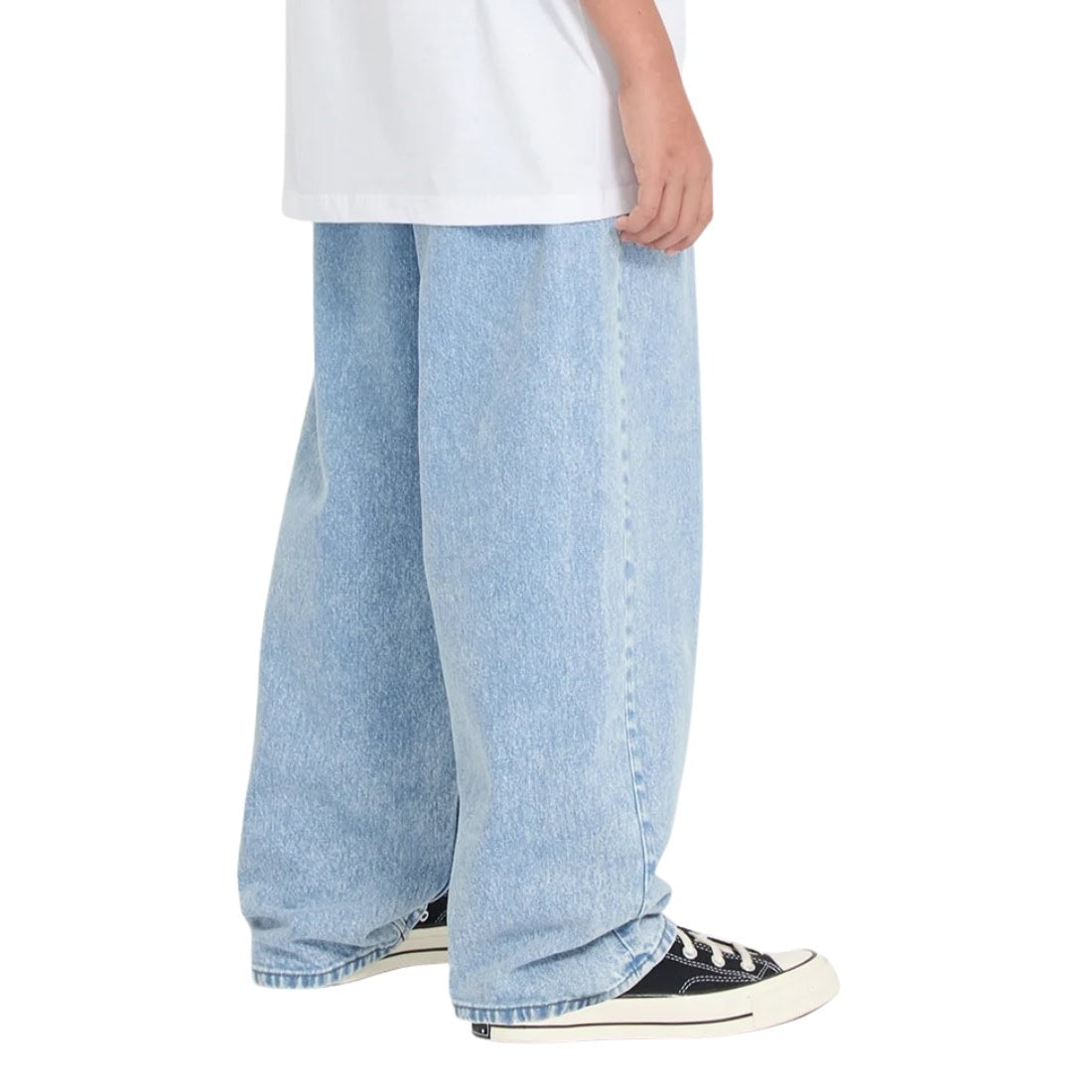 Volcom Kids Freazy Loose EW Boys Denim - Pale Aqua - Boys Relaxed/Loose Denim Jeans by Volcom