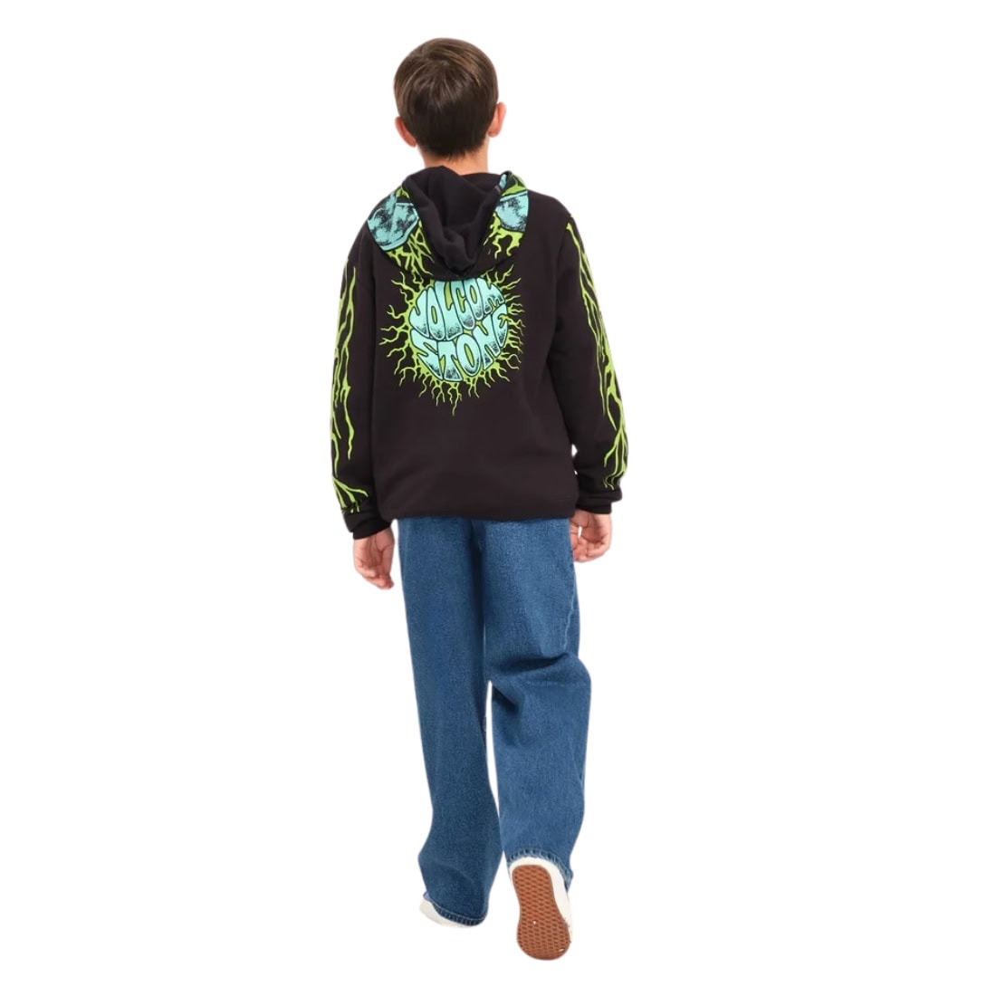 Volcom Kids Freazy Loose Boys Denim Jeans - Washed Blue - Boys Relaxed/Loose Denim Jeans by Volcom