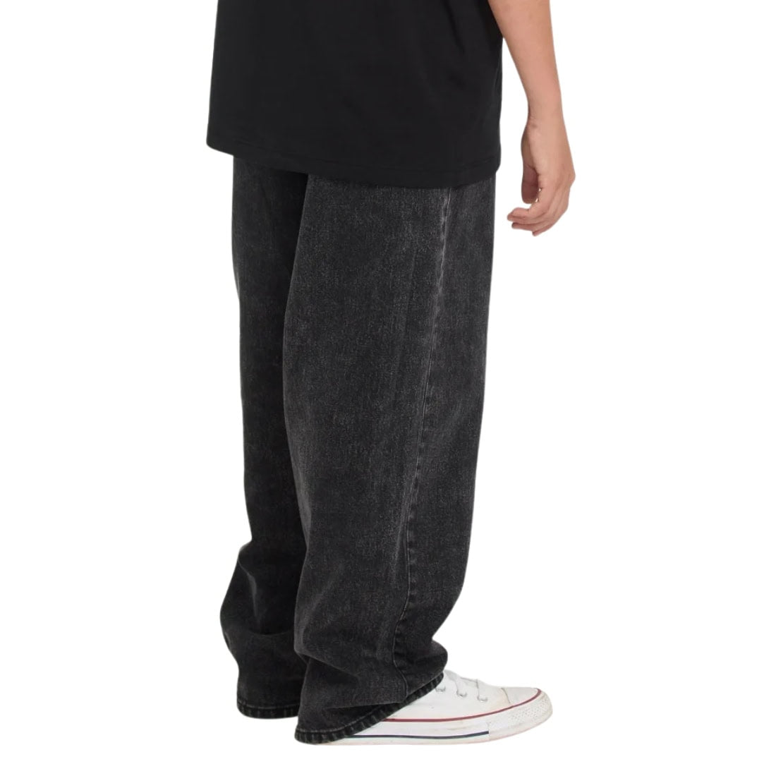 Volcom Kids Freazy Loose EW Boys Denim - Blackity Black - Boys Relaxed/Loose Denim Jeans by Volcom