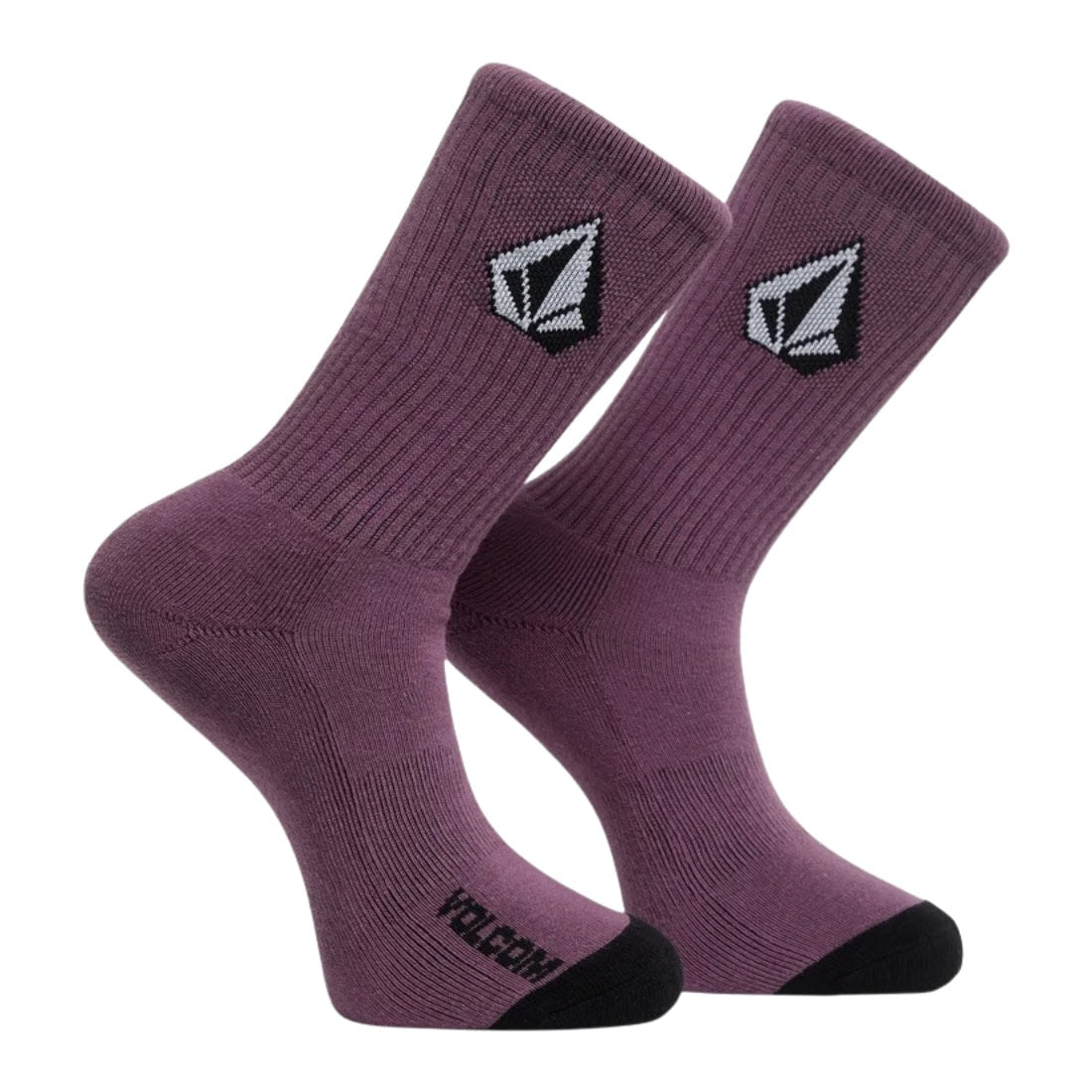Volcom Kids Full Stone 3 Pack Socks - Multi - Kids Crew Length Socks by Volcom Youth (UK2-4.5)