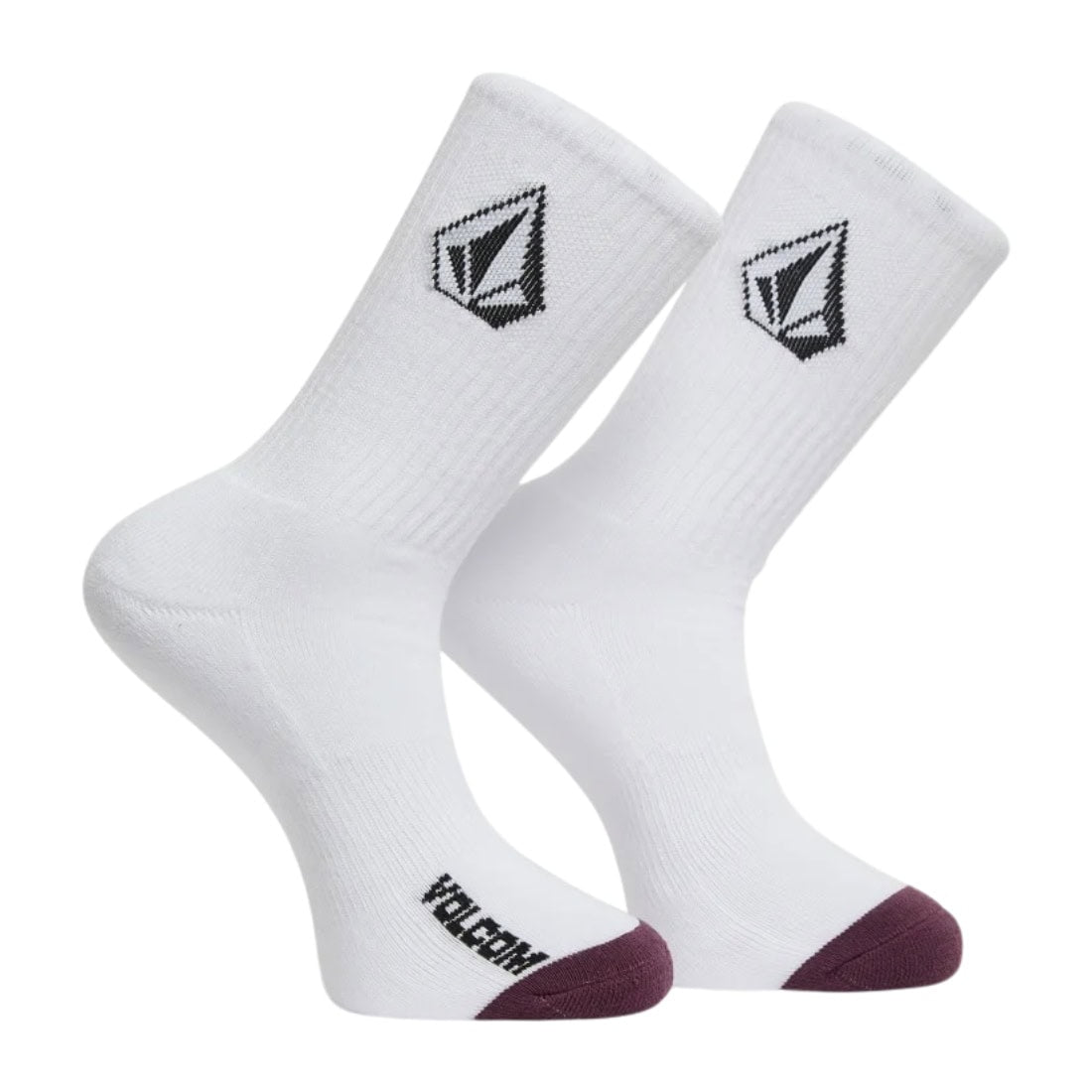 Volcom Kids Full Stone 3 Pack Socks - Multi - Kids Crew Length Socks by Volcom Youth (UK2-4.5)