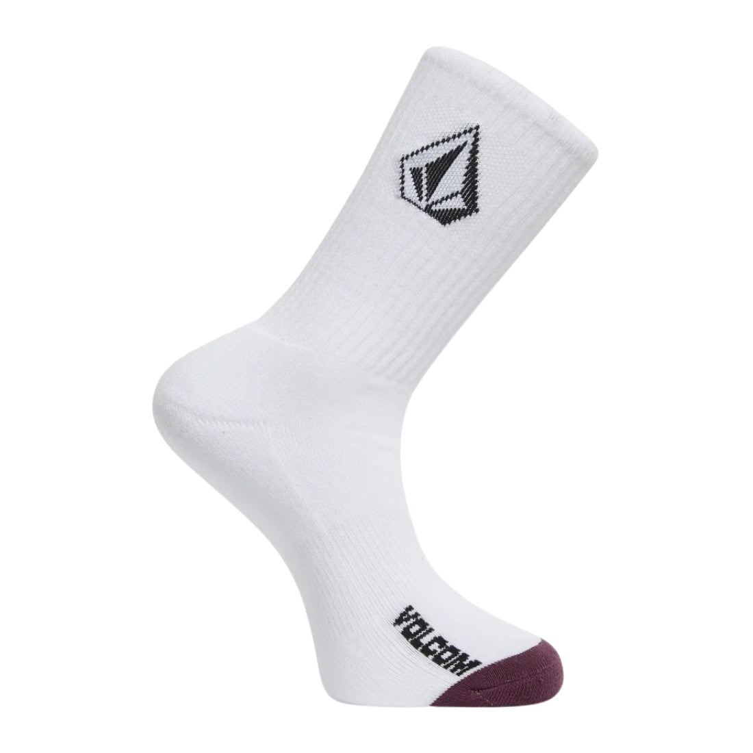 Volcom Kids Full Stone 3 Pack Socks - Multi - Kids Crew Length Socks by Volcom Youth (UK2-4.5)