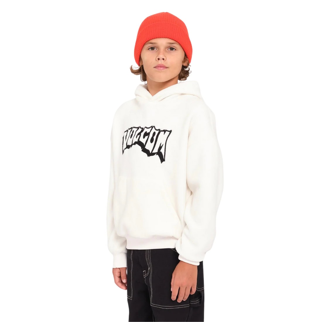 Volcom Kids Full Stone Beanie - Bright Red - Kids Beanie by Volcom