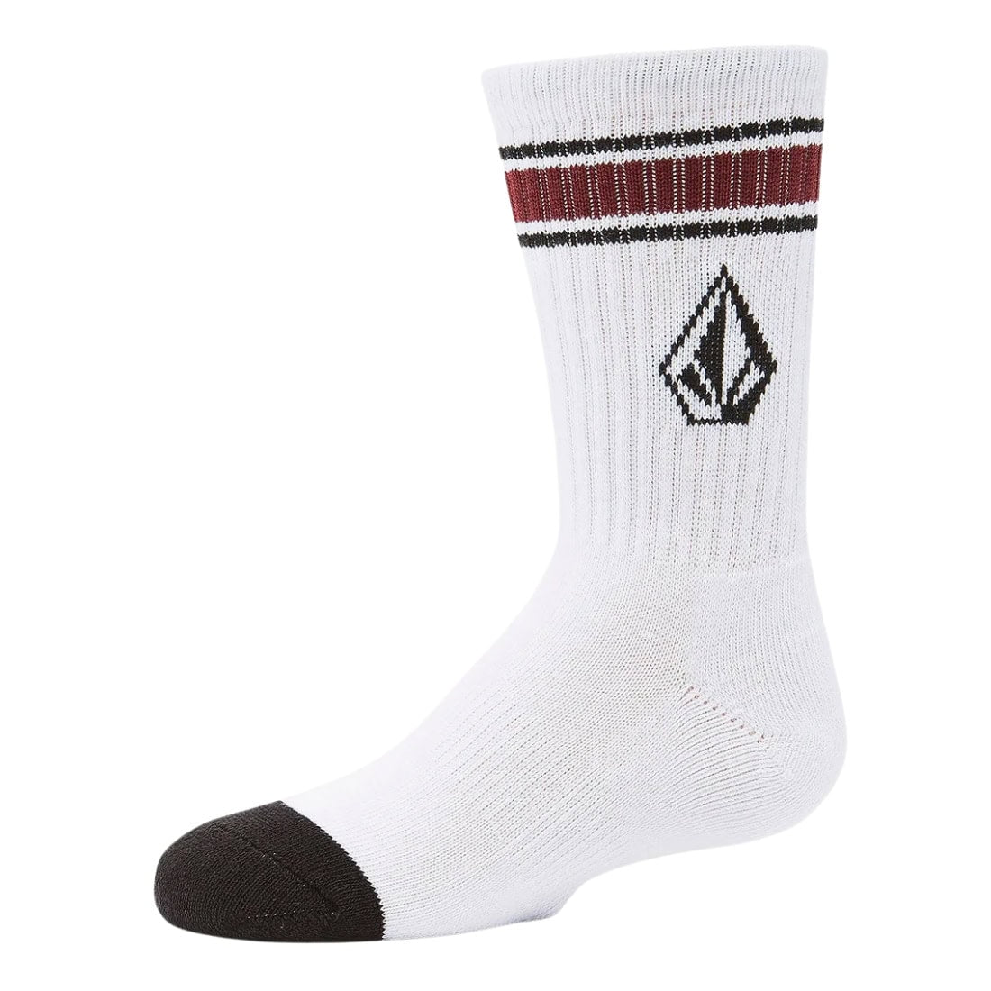 Volcom Kids Full Stone Sock 3Pk Multipack - Multi - Kids Crew Length Socks by Volcom 1UK-4UK