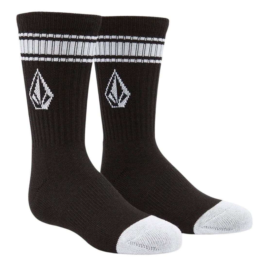 Volcom Kids Full Stone Sock 3Pk Multipack - Multi - Kids Crew Length Socks by Volcom 1UK-4UK