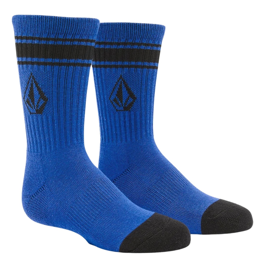 Volcom Kids Full Stone Sock 3Pk Multipack - Multi - Kids Crew Length Socks by Volcom 1UK-4UK