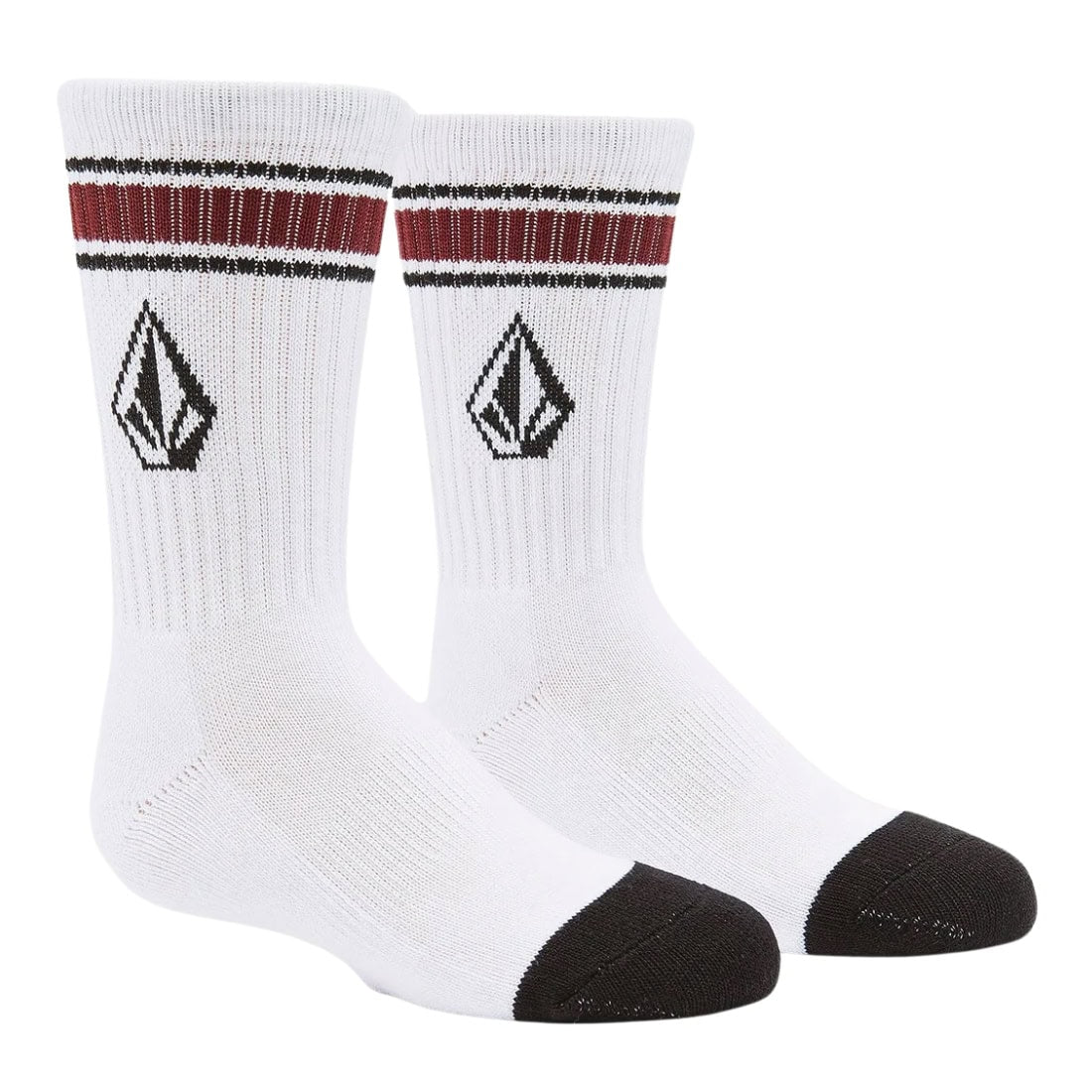 Volcom Kids Full Stone Sock 3Pk Multipack - Multi - Kids Crew Length Socks by Volcom 1UK-4UK