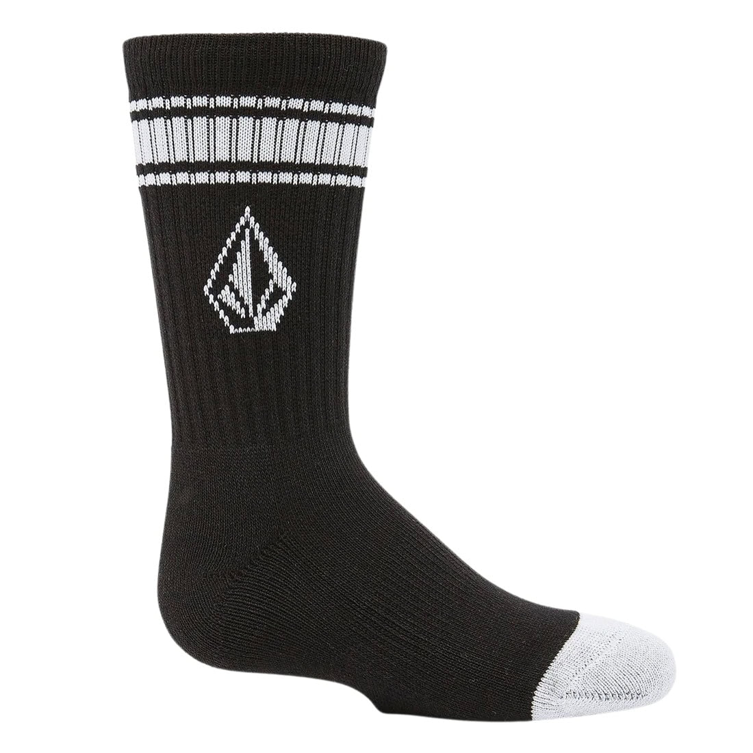 Volcom Kids Full Stone Sock 3Pk Multipack - Multi - Kids Crew Length Socks by Volcom 1UK-4UK