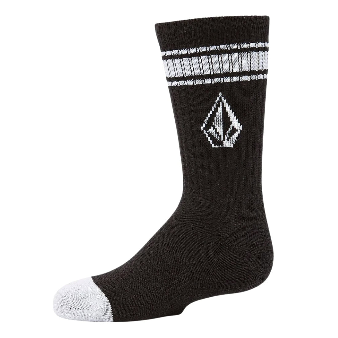 Volcom Kids Full Stone Sock 3Pk Multipack - Multi - Kids Crew Length Socks by Volcom 1UK-4UK