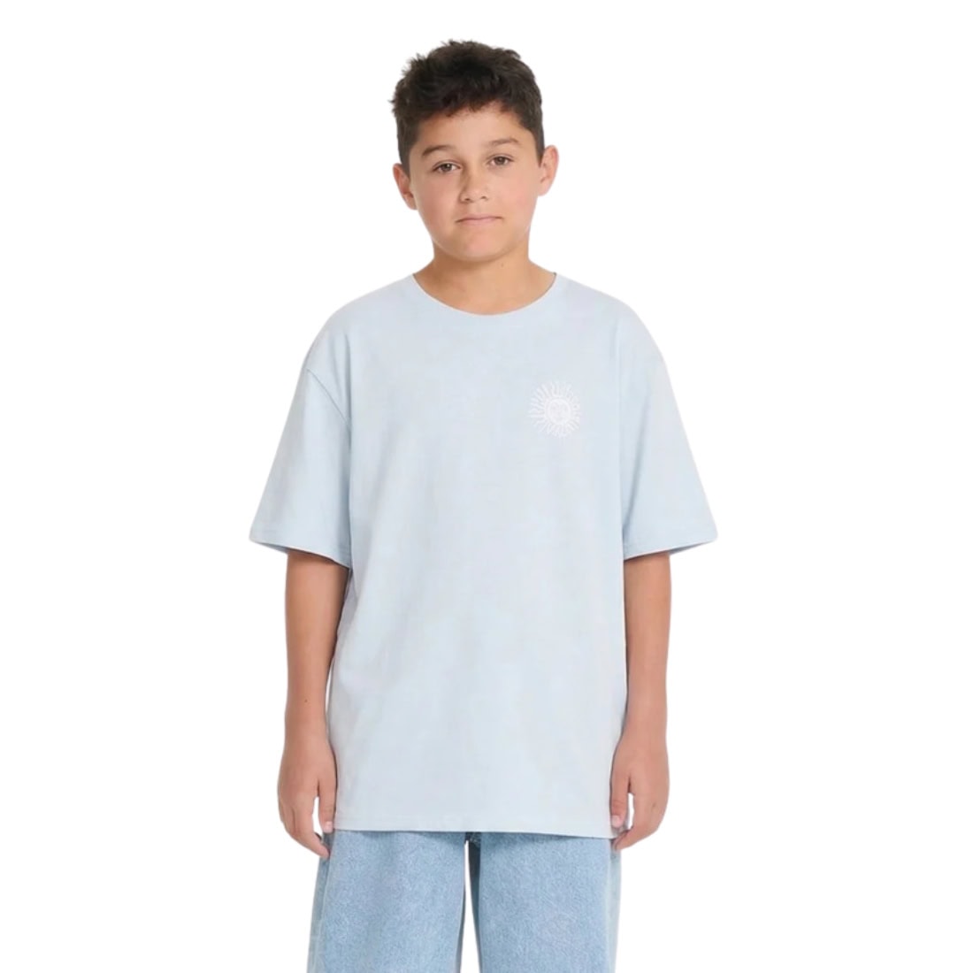 Volcom Kids Mazatlan T-Shirt - Light Blue Acid - Boys Skate Brand T-Shirt by Volcom